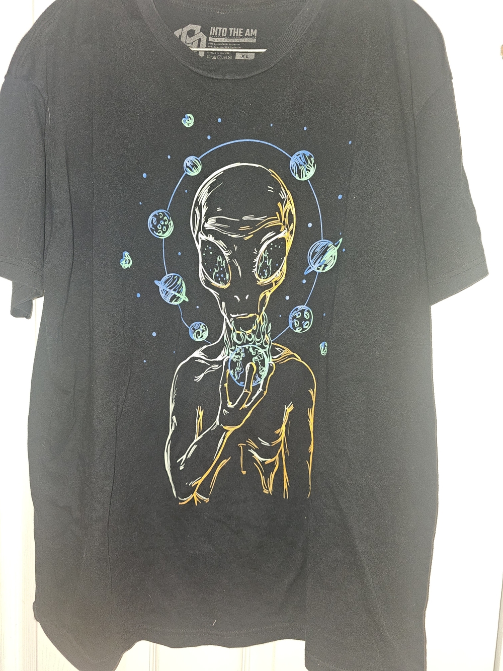 Into The AM Black Alien Graphic Tee